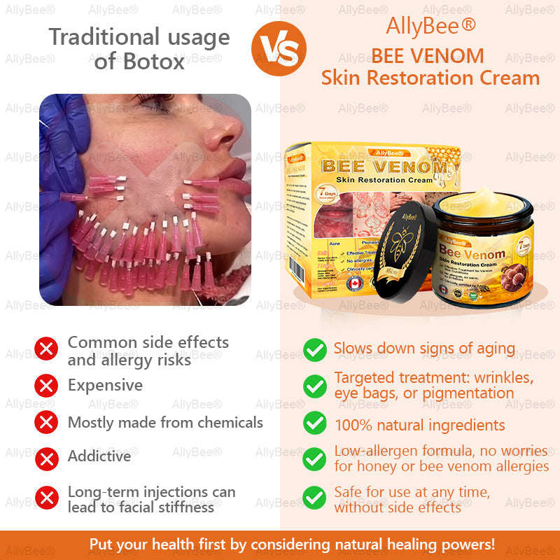 Made and Shipped from Canada ✨ Allybee® Bee Venom Skin Restoration Cream 🔥 LAST DAY 80% OFF