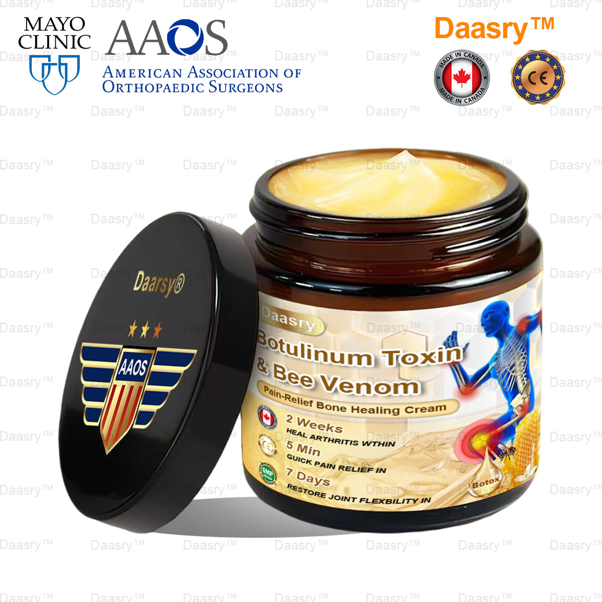 AAOS Official: Daasry™ Botulinum Toxin & Bee Venom Pain-Relief Bone Healing Cream